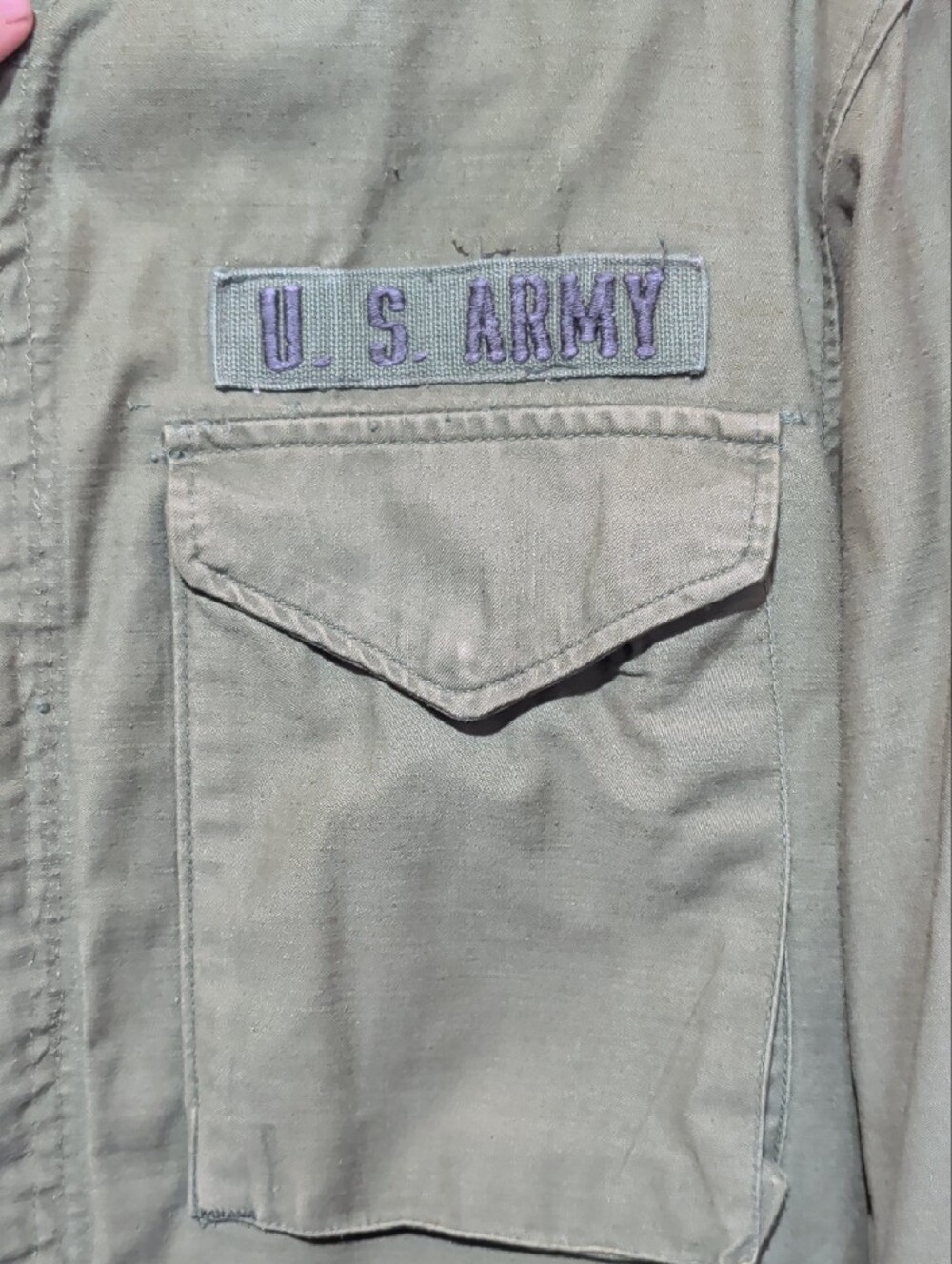 Vintage 70s U.S. Army Olive Green OG-107 M65 Field Jacket - Picture 3 of 12
